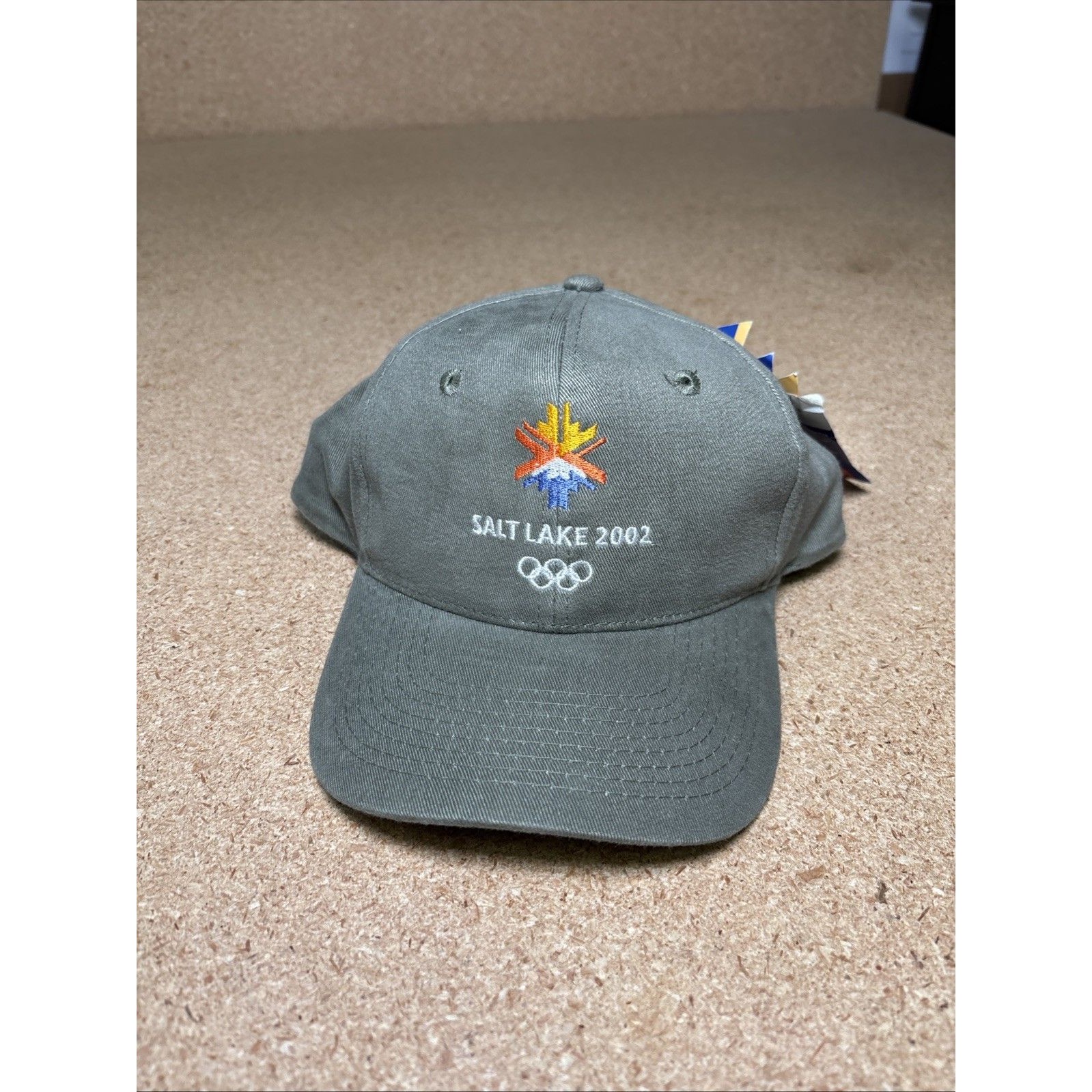 Vintage Olympics Hat Cap Snap Back Green Salt Lake City Winter Games Mens 00s